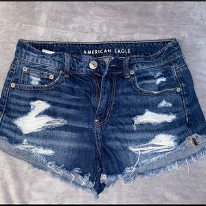 american eagle jean shorts